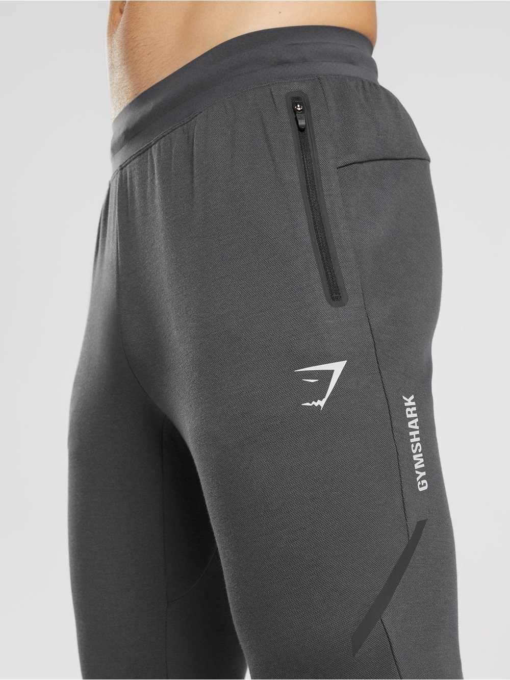GYMSHARK Men’s Apex Technical Joggers Dark Grey Tapered Athletic Pants - Picture 3 of 14